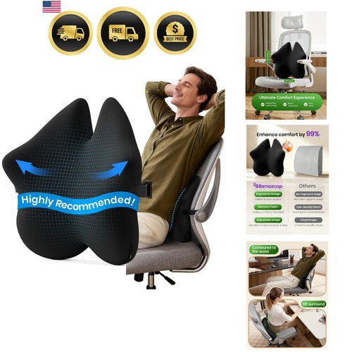 Lumbar pillow back support - support, for