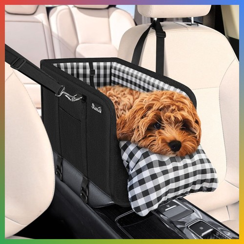 Dog car seat booster black - dog,