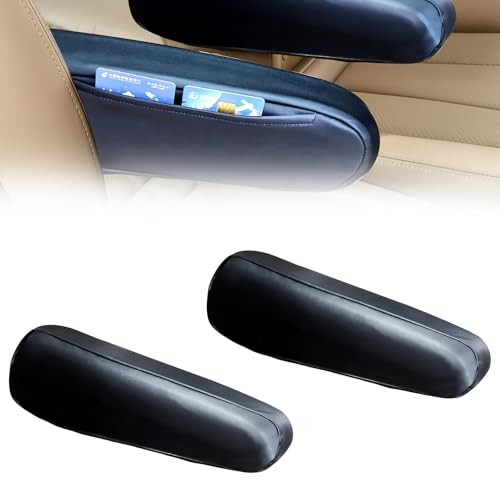 2pcs leather armrest - leather, cover