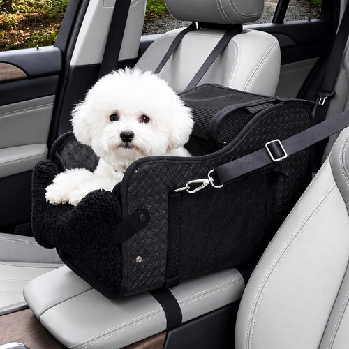 Center console dog car seat - center,